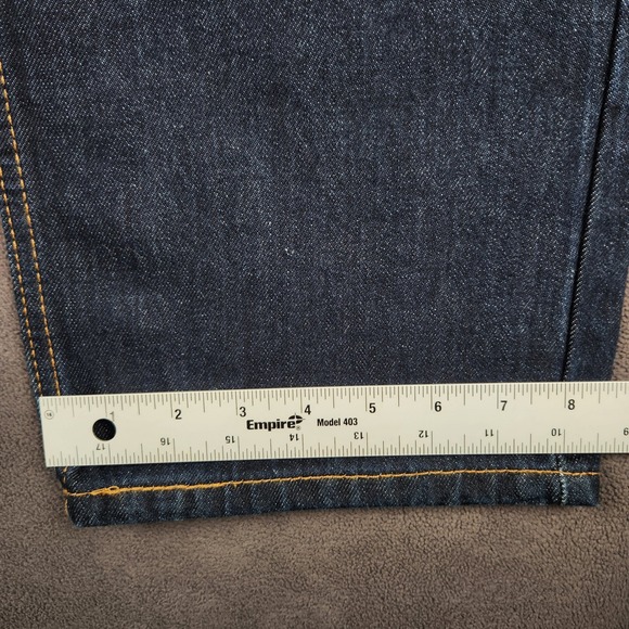 Levis 550 Jeans Mens 36x30 Blue Dark Wash Relaxed Fit Tapered Cotton Denim NEW - Picture 10 of 11